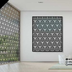 Black Wall Panel CNC Laser Cutting – Modern HD Metal Wall Art