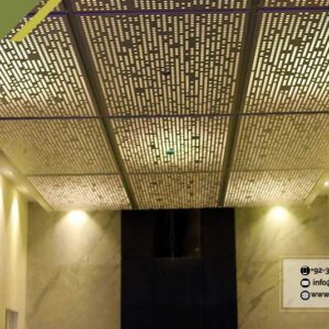 Ceiling Design 4 – Elegant Laser-Cut Metal Ceiling Panel