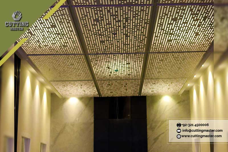 Ceiling Design 4 – Elegant Laser-Cut Metal Ceiling Panel