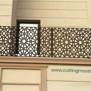 Terrace Railing Black – CNC Laser Cut Safety Grill Design