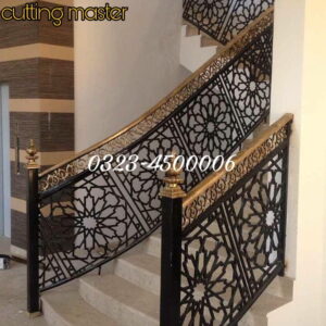 Stairs Railing Design CNC Laser Cutting – Modern & Premium Metal Finish