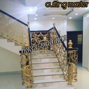 Stairs Railing CNC Laser-Cut Design – Stylish & High Quality Metal