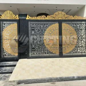 Laser Cut Metal Gate – Custom Decorative Design for Main Entrance & Exterior