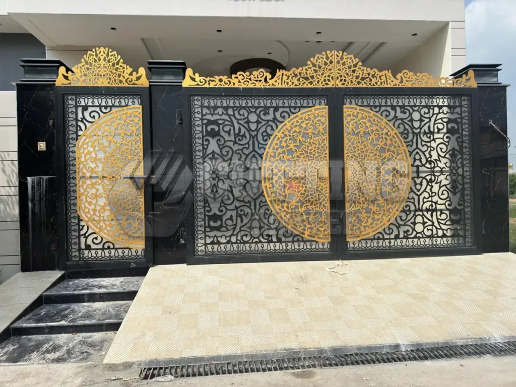 Laser Cut Metal Gate – Custom Decorative Design for Main Entrance & Exterior