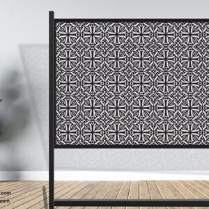 Wall Panel Black – Modern Laser-Cut Metal Décor