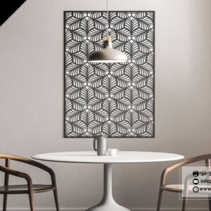 Wall Panel Black CNC Laser Cut – Modern Metal Wall Decor