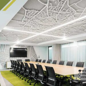 Ceiling Design 5 – Modern Laser-Cut Metal Ceiling Panel