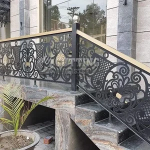 Stair Railing Black – Elegant & Durable Metal Railing