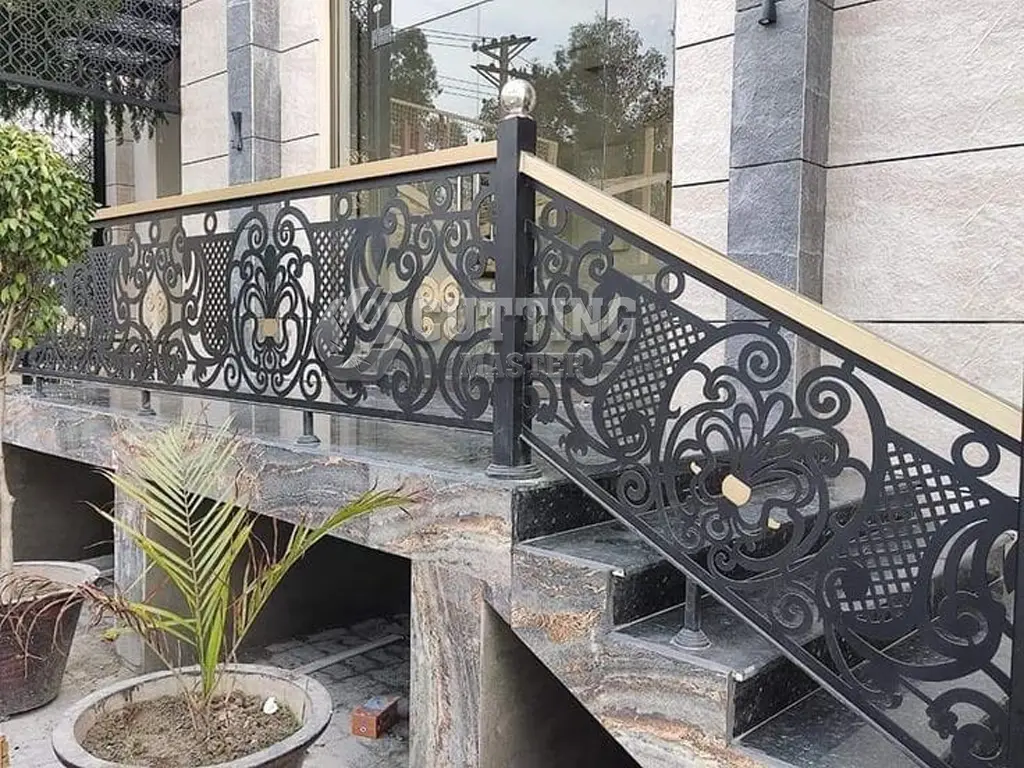 Stair Railing Black – Elegant & Durable Metal Railing