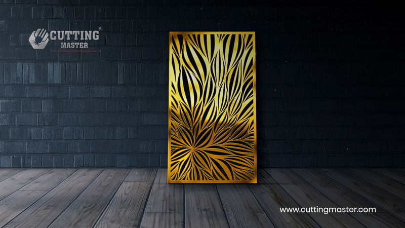 Wall Panel Leaf Jali Laser Cutting – Modern Metal Décor